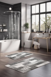 Mijölnir Juego de Alfombrillas de Baño CT-5233 Multicolor
